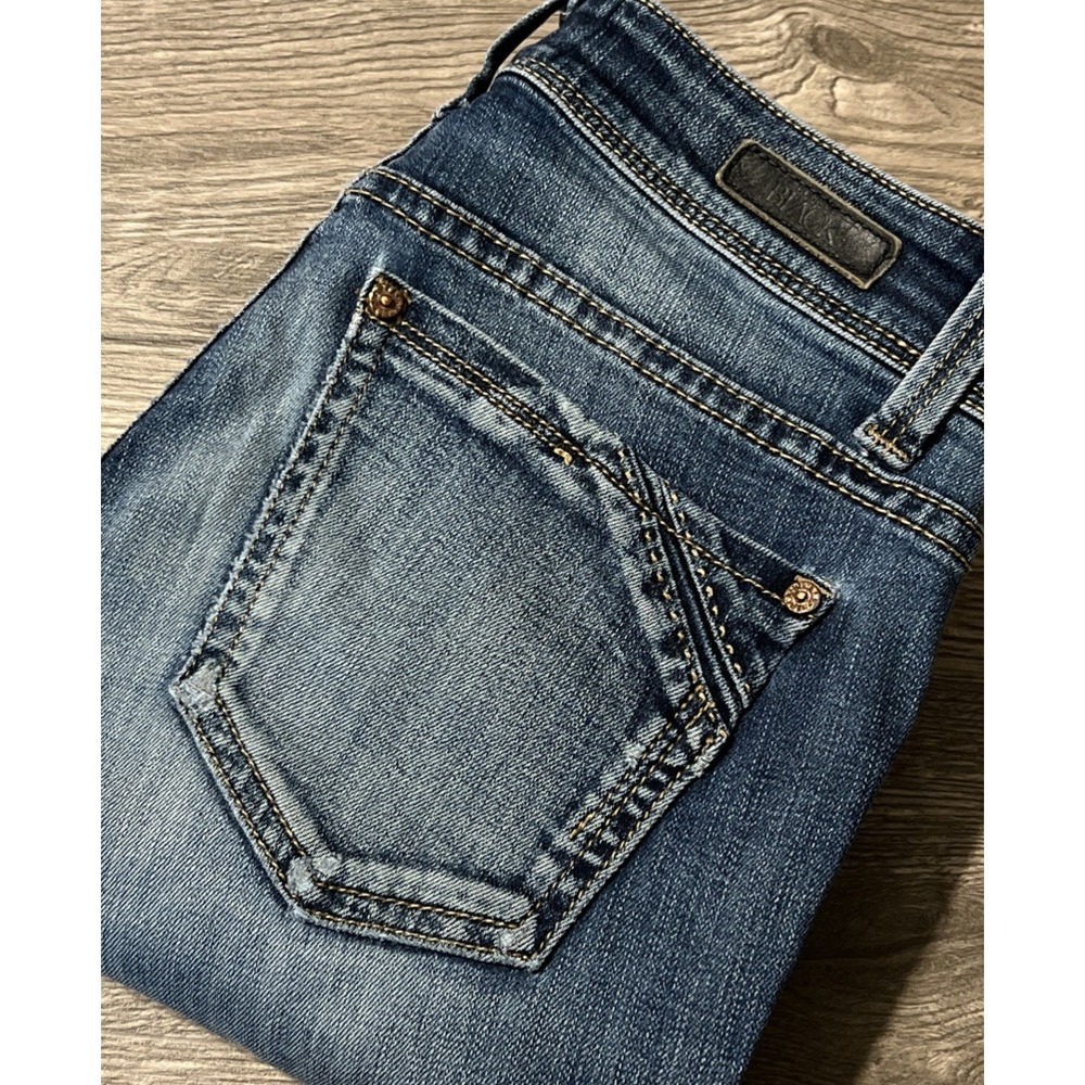 Buckle Black Fit No. 53 Skinny Stretch Low Rise Distressed Jean SZ 25x32 (29x29)